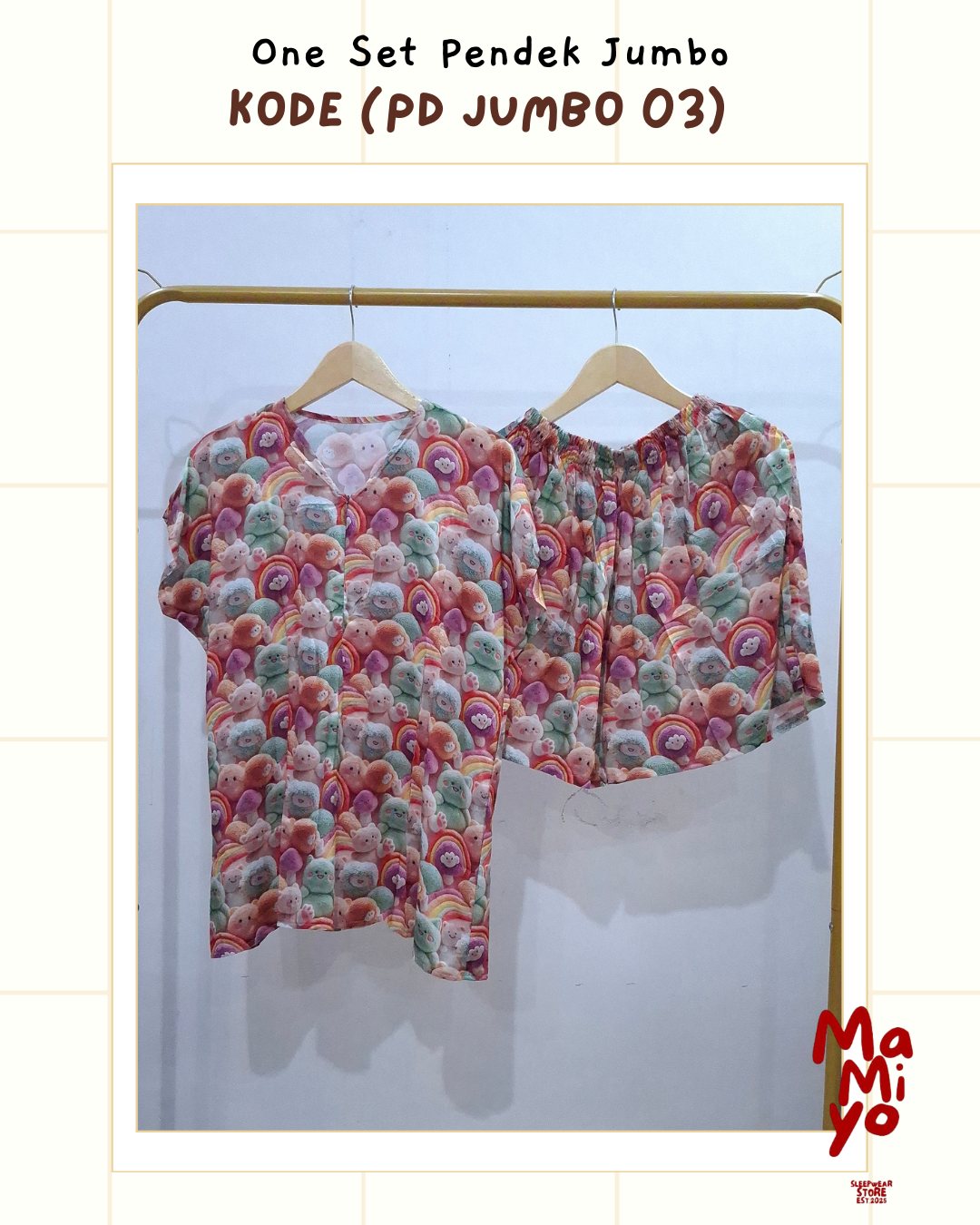 One Set Pendek Jumbo